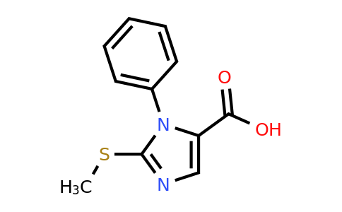 852217-76-6 | 2-(Methylsulfanyl)-1-phenyl-1h-imidazole-5-carboxylic acid