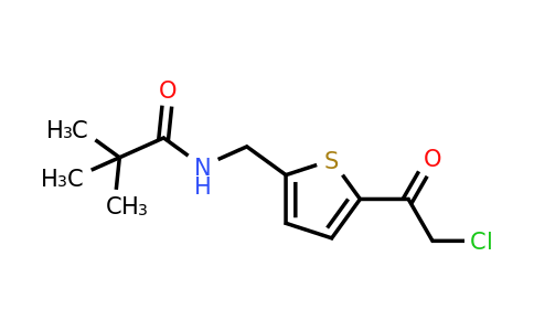 852388-74-0 | n-{[5-(2-chloroacetyl)thiophen-2-yl]methyl}-2,2-dimethylpropanamide