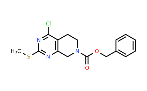 benzyl 4-chloro-2-(methylthio)-5,8-dihydropyrido[3,4-d]pyrimidine-7(6H)-carboxylate