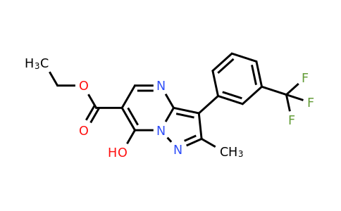 Ethyl 7-hydroxy-2-methyl-3-[3-(trifluoromethyl)phenyl]pyrazolo[1,5-a]pyrimidine-6-carboxylate