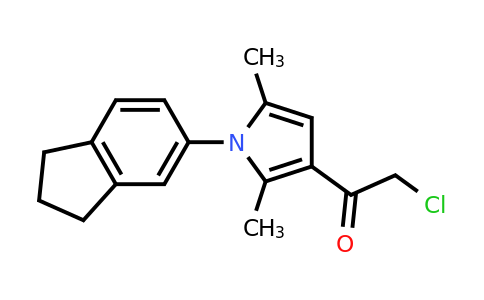 2-Chloro-1-[1-(2,3-dihydro-1h-inden-5-yl)-2,5-dimethyl-1h-pyrrol-3-yl]ethan-1-one