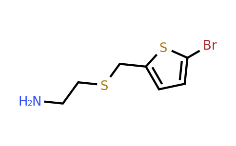 852916-58-6 | 2-(((5-Bromothiophen-2-yl)methyl)thio)ethan-1-amine
