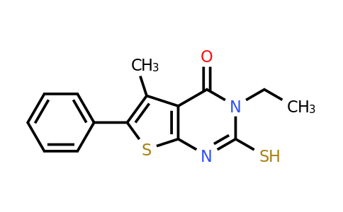 852933-45-0 | 3-Ethyl-5-methyl-6-phenyl-2-sulfanyl-3h,4h-thieno[2,3-d]pyrimidin-4-one