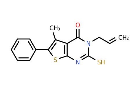 852933-46-1 | 5-Methyl-6-phenyl-3-(prop-2-en-1-yl)-2-sulfanyl-3h,4h-thieno[2,3-d]pyrimidin-4-one