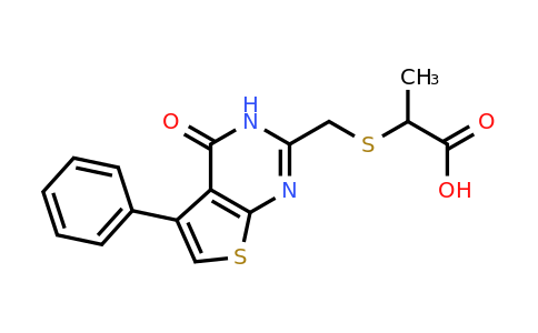 852933-47-2 | 2-[({4-oxo-5-phenyl-3h,4h-thieno[2,3-d]pyrimidin-2-yl}methyl)sulfanyl]propanoic acid