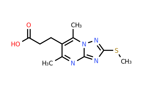 852940-50-2 | 3-(5,7-Dimethyl-2-(methylthio)-[1,2,4]triazolo[1,5-a]pyrimidin-6-yl)propanoic acid