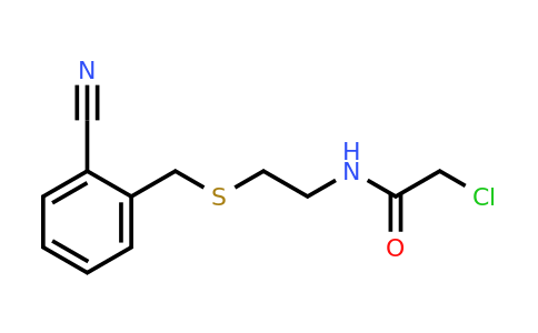 853574-44-4 | 2-Chloro-n-(2-((2-cyanobenzyl)thio)ethyl)acetamide