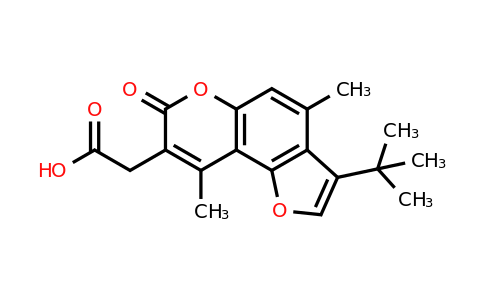 853892-50-9 | 2-(3-(Tert-butyl)-4,9-dimethyl-7-oxo-7h-furo[2,3-f]chromen-8-yl)acetic acid
