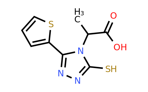 854137-71-6 | 2-[3-sulfanyl-5-(thiophen-2-yl)-4h-1,2,4-triazol-4-yl]propanoic acid