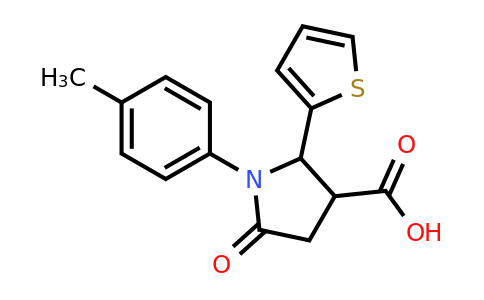 855715-09-2 | 1-(4-Methylphenyl)-5-oxo-2-(thiophen-2-yl)pyrrolidine-3-carboxylic acid