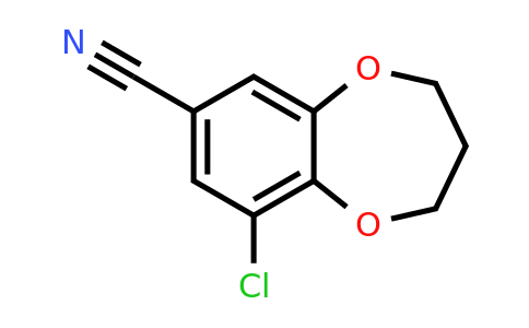 855991-54-7 | 9-Chloro-3,4-dihydro-2h-1,5-benzodioxepine-7-carbonitrile