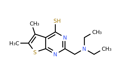 855991-74-1 | 2-[(diethylamino)methyl]-5,6-dimethylthieno[2,3-d]pyrimidine-4-thiol