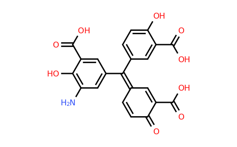 3-Amino-5-((3-carboxy-4-hydroxyphenyl)(3-carboxy-4-oxocyclohexa-2,5-dien-1-ylidene)methyl)-2-hydroxybenzoic acid