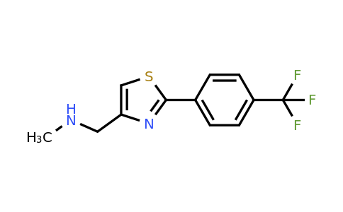 N-methyl-1-(2-(4-(trifluoromethyl)phenyl)thiazol-4-yl)methanamine