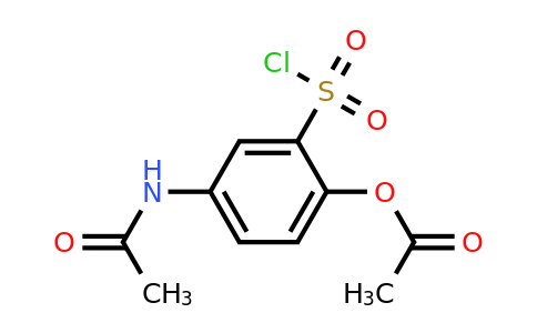 4-Acetamido-2-(chlorosulfonyl)phenyl acetate