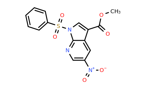 858340-91-7 | Methyl 1-(benzenesulfonyl)-5-nitro-1H-pyrrolo[2,3-b]pyridine-3-carboxylate