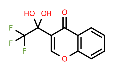 858369-47-8 | 3-(2,2,2-Trifluoro-1,1-dihydroxyethyl)-4H-1-benzopyran-4-one