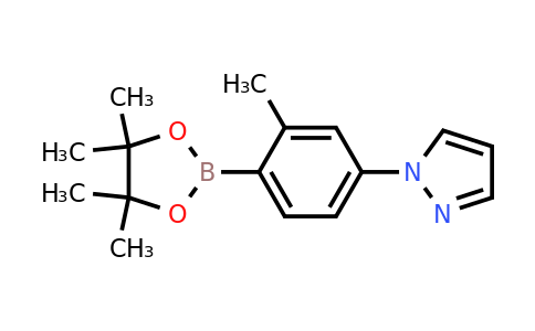 858523-46-3 | 1-[3-Methyl-4-(4,4,5,5-tetramethyl-1,3,2-dioxaborolan-2-yl)phenyl]-1H-pyrazole
