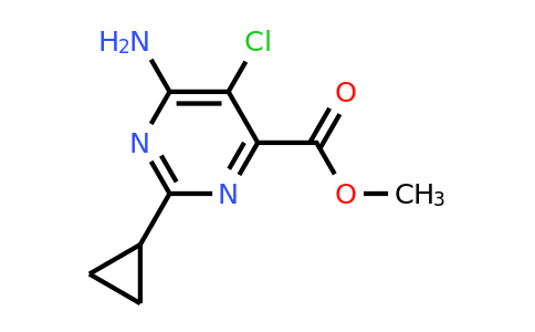 858954-83-3 | Methyl 6-amino-5-chloro-2-cyclopropylpyrimidine-4-carboxylate