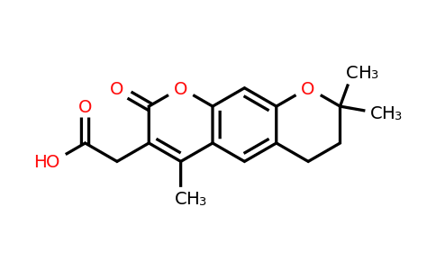 859134-97-7 | 2-(4,8,8-Trimethyl-2-oxo-7,8-dihydro-2h,6h-pyrano[3,2-g]chromen-3-yl)acetic acid