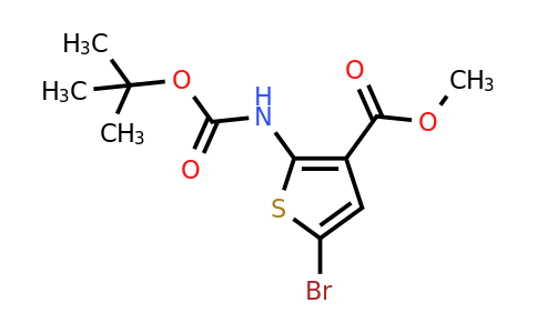 859204-25-4 | Methyl 5-bromo-2-((tert-butoxycarbonyl)amino)thiophene-3-carboxylate