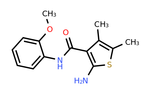 85930-61-6 | 2-Amino-N-(2-methoxyphenyl)-4,5-dimethylthiophene-3-carboxamide