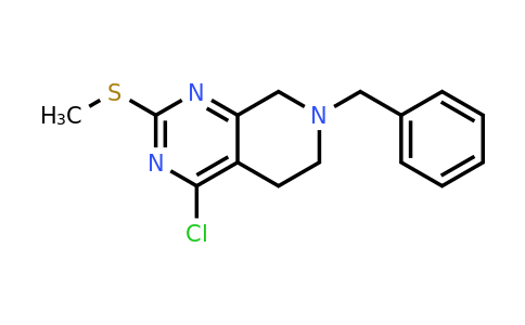 859826-11-2 | 7-Benzyl-4-chloro-2-(methylthio)-5,6,7,8-tetrahydropyrido[3,4-d]pyrimidine
