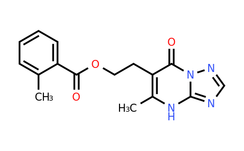 860611-12-7 | 2-(5-Methyl-7-oxo-4,7-dihydro-[1,2,4]triazolo[1,5-a]pyrimidin-6-yl)ethyl 2-methylbenzoate