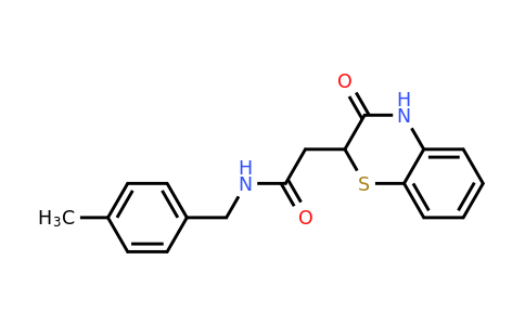 860611-81-0 | N-(4-methylbenzyl)-2-(3-oxo-3,4-dihydro-2H-benzo[b][1,4]thiazin-2-yl)acetamide