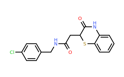860611-82-1 | n-(4-Chlorobenzyl)-2-(3-oxo-3,4-dihydro-2h-benzo[b][1,4]thiazin-2-yl)acetamide