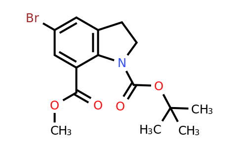 860624-87-9 | 1-(Tert-butyl) 7-methyl 5-bromoindoline-1,7-dicarboxylate