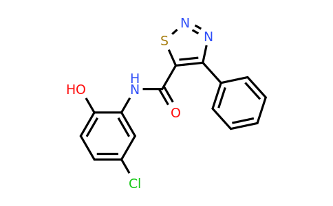 860649-81-6 | N-(5-chloro-2-hydroxyphenyl)-4-phenyl-1,2,3-thiadiazole-5-carboxamide