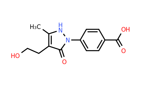 861210-30-2 | 4-(4-(2-Hydroxyethyl)-3-methyl-5-oxo-2,5-dihydro-1H-pyrazol-1-yl)benzoic acid