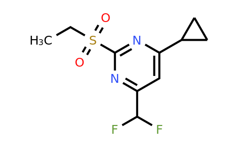 861225-13-0 | 4-Cyclopropyl-6-(difluoromethyl)-2-(ethylsulfonyl)pyrimidine