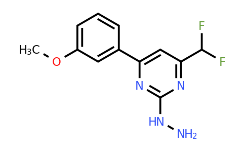 861226-63-3 | 4-(Difluoromethyl)-2-hydrazinyl-6-(3-methoxyphenyl)pyrimidine