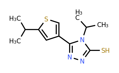 861227-41-0 | 4-Isopropyl-5-(5-isopropylthiophen-3-yl)-4H-1,2,4-triazole-3-thiol