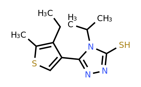 861227-43-2 | 5-(4-Ethyl-5-methylthiophen-3-yl)-4-isopropyl-4H-1,2,4-triazole-3-thiol