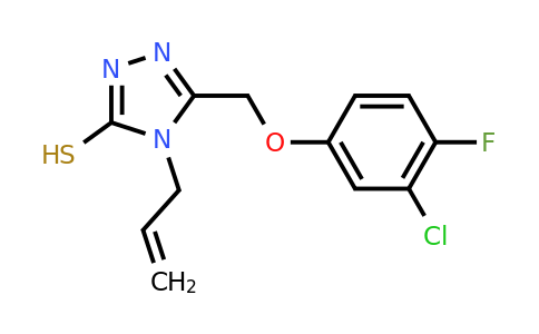 4-Allyl-5-((3-chloro-4-fluorophenoxy)methyl)-4H-1,2,4-triazole-3-thiol