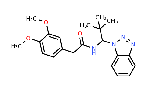 861393-66-0 | N-(1-(1H-benzo[d][1,2,3]triazol-1-yl)-2,2-dimethylpropyl)-2-(3,4-dimethoxyphenyl)acetamide