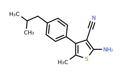 861408-82-4 | 2-Amino-4-(4-isobutylphenyl)-5-methylthiophene-3-carbonitrile