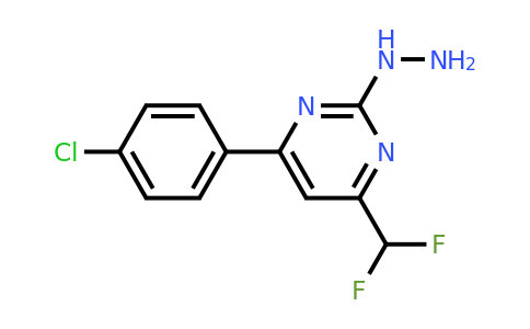 861408-89-1 | 4-(4-Chlorophenyl)-6-(difluoromethyl)-2-hydrazinylpyrimidine