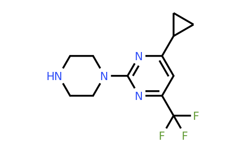 861409-87-2 | 4-Cyclopropyl-2-(piperazin-1-yl)-6-(trifluoromethyl)pyrimidine