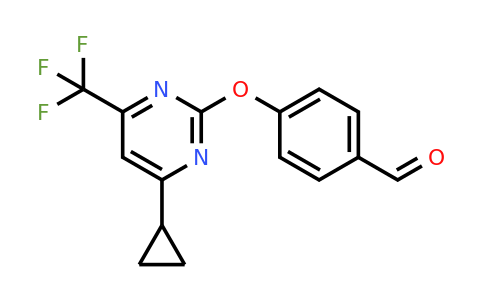 861412-92-2 | 4-(4-cyclopropyl-6-trifluoromethyl-pyrimidin-2-yloxy)-benZaldehyde