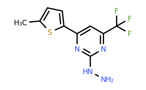 861432-48-6 | 2-Hydrazinyl-4-(5-methylthiophen-2-yl)-6-(trifluoromethyl)pyrimidine