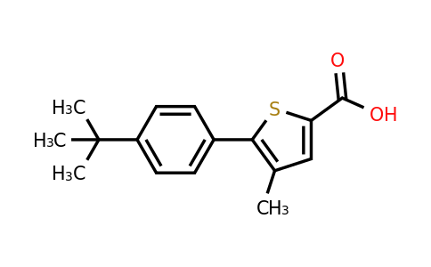 861432-72-6 | 5-(4-Tert-butylphenyl)-4-methylthiophene-2-carboxylic acid