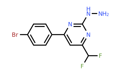 862652-02-6 | 4-(4-Bromophenyl)-6-(difluoromethyl)-2-hydrazinylpyrimidine