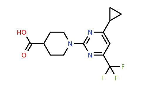 862652-23-1 | 1-[4-cyclopropyl-6-(trifluoromethyl)pyrimidin-2-yl]piperidine-4-carboxylic acid