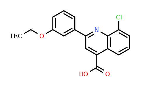 862663-09-0 | 8-Chloro-2-(3-ethoxyphenyl)quinoline-4-carboxylic acid