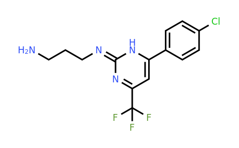 862675-77-2 | 3-((6-(4-Chlorophenyl)-4-(trifluoromethyl)pyrimidin-2(1h)-ylidene)amino)propan-1-amine