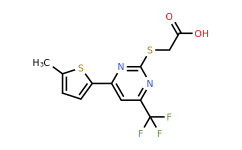862679-50-3 | 2-{[4-(5-methylthiophen-2-yl)-6-(trifluoromethyl)pyrimidin-2-yl]sulfanyl}acetic acid